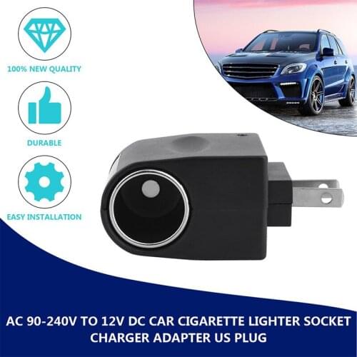 1 pc Car Cigarette Lighter Universal Adapter Mini High Quality Portable Mobile Charge 220V 12V LED Charging Indicator EU/US Plug