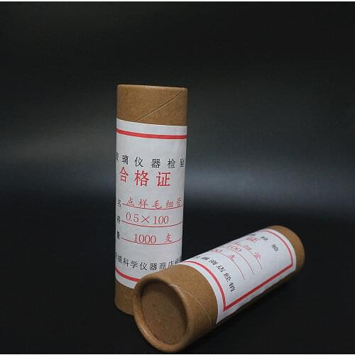 1000pcs/box DIA0.1mm to 0.5mm Glass Melting Point Capillary Tube, Glass Spotting Capillary Length 100mm or 200mm, Both Open Ends