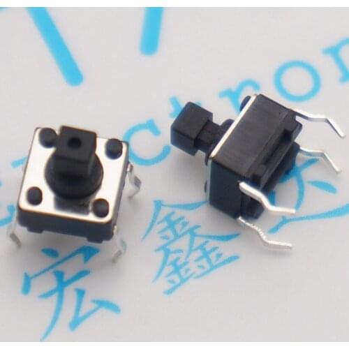 300pcs Micro Switch 6*6*7.3MM copper pin touch switch button switch feet 6*6*7.3 square head TS-D005