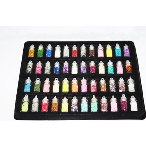 48 Bottles/Set Flash Powder Sequins Glittering For DIY Crafts UV resin mold Accessories Material Nails Art Decoration