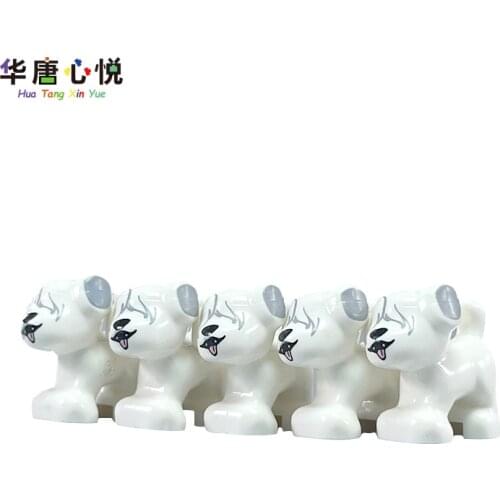 Friends Mini Animal Series Pug 5pcs MOC Building Blocks Educational Toys Childs Gifts Assemble Toys Decoration Friend For Girl