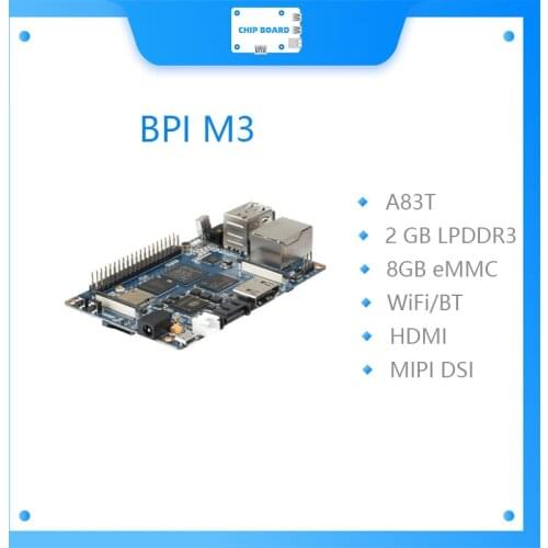 Banana Pi M3 Allwinner A83T Octa-core 1.8GHz Powerful CPU board with 8GEMM