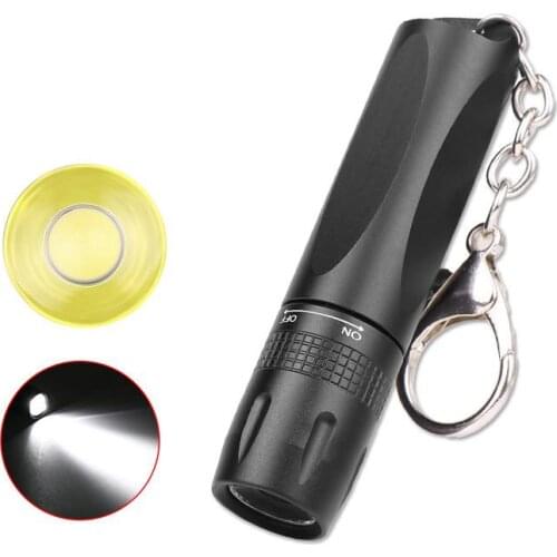Adeeing LED T6 Mini Flashlight Keychain with Hanging Buckle for Outdoor Use