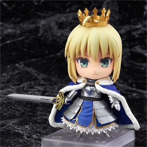 Anime Fate Grand Order Saber Altria Pendragon 600 PVC Action Figure Collection Model Kids Toys Doll 10cm