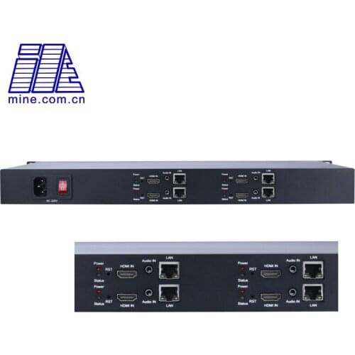 H.264 H.265 HEVC 1080p@60fps HDMI 4Ch Input 1U Chassis Iptv Streaming HD Audio Video Encoder