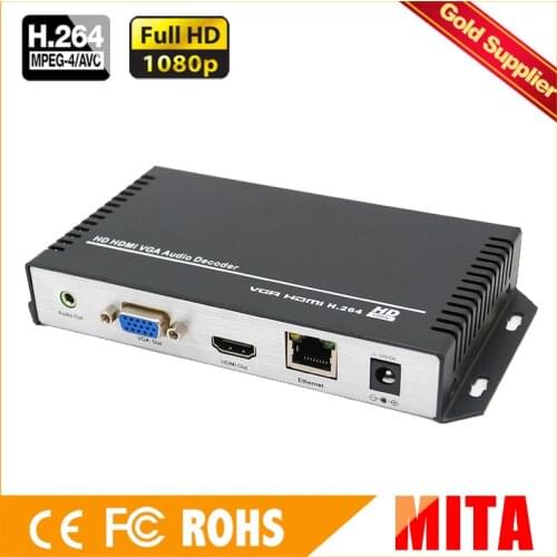 HD H.264 MPEG-4 AVC HMDI+VGA video decoder for IP stream to VLC Media Server Xtream Codes