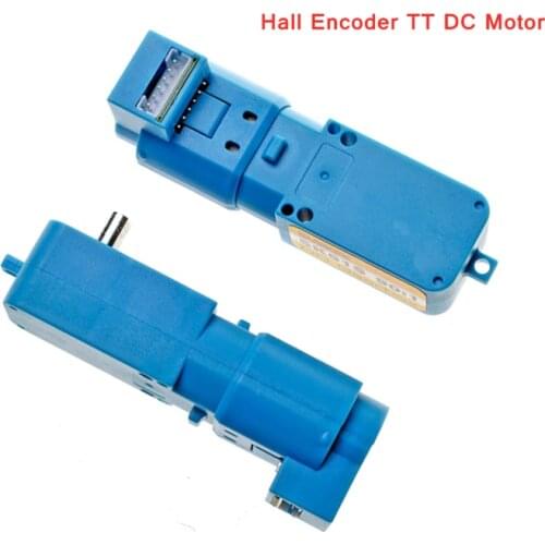 Hall Encoder TT DC Motor Metal/Plastic Gear Reducer Motor 1:90 Torque 3V6V7.4V12V