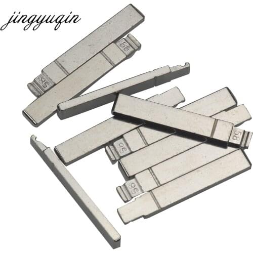 Jingyuqin 15pcs/lot NO.58 Car Remote Key Blade For Citroen peugeot Flip Folding Key Blank Without Groove Replacement