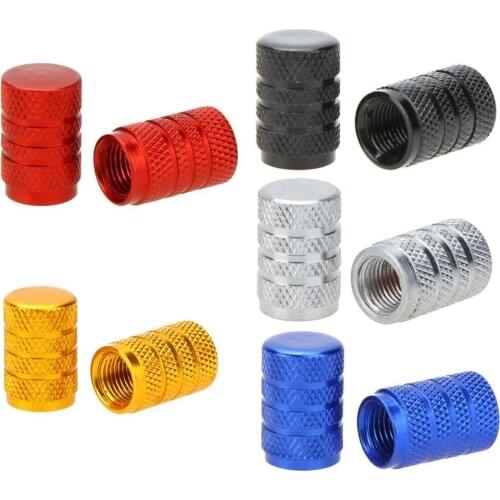 Alloy Tire Valve Cap, Bicycle, Motorcycles And Car With Schrader Valve, 2 Set, Gold