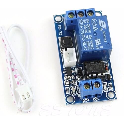 12V Latching Relay Module with Touch Bistable Switch MCU Control