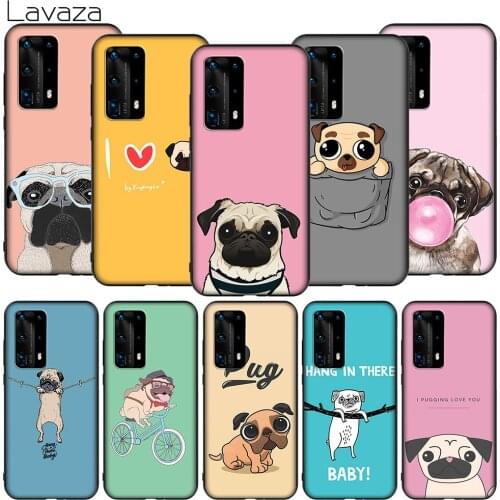 Lavaza K11 Animal Cute Pug Dog Soft Case for Honor Note 6A 7A 7C 7X 8 8A 8C 8X 9 9X 10 20S 30 9A 10X Y6P Lite Pro