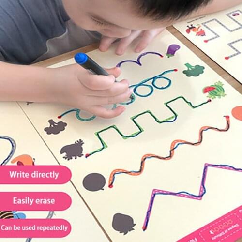 Writing Training Montessori Educational Toys Drawing Set Kid 2 4 6 Years Old Teens Children Game Boy Girl Logical Thinking Paint
