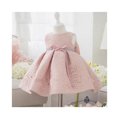 New Flower Girl Dresses Lace Flower Solid Wedding Bridesmaid Formal Party Dress