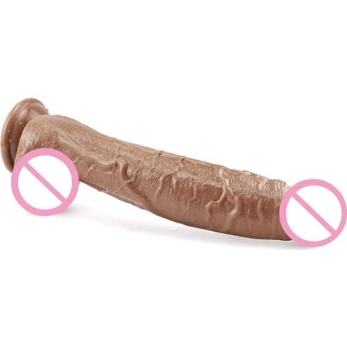 Extra Long Thick Penis Dildo Female Manual Masturbation Stick Adult Toys Soft Woman Sex Xxl Lesbian Dildo Suction Big Cup