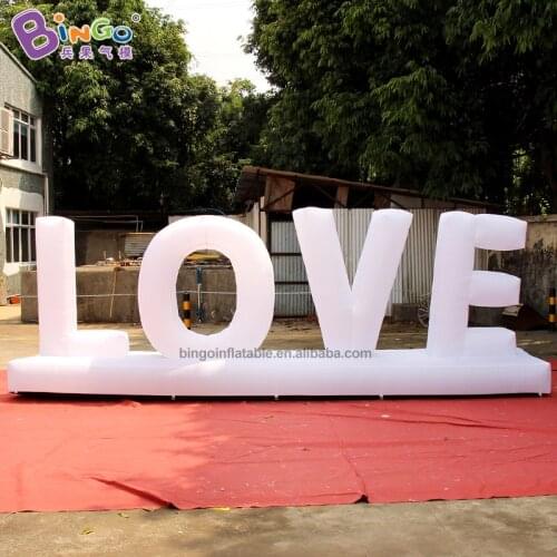 Customized 1.5M height inflatable LOVE letters / advertising inflatable numbers toy