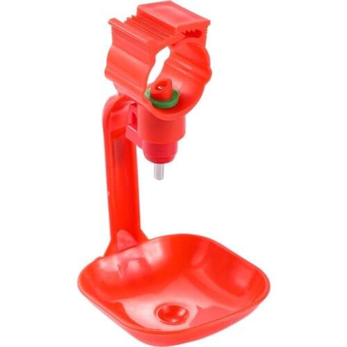 Poultry Quail Chicken Drinker Hanging Cups Chick Automatic Waterers 25mm Pipes Ball Nipple Poultry Feeding Supplies 5 Pcs