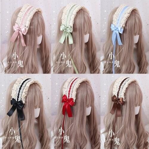 Multi-color Lolita headdress hair band soft sister Dimensional girl lolita hair band cute Baita Sen Department Headwear