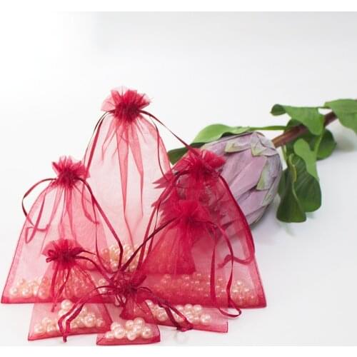 Chocolate Packing Bag Organza Bag For Wedding Gifts Jewellry Packing and Display Pouches Organza Pouches For Wig Can Print Logo