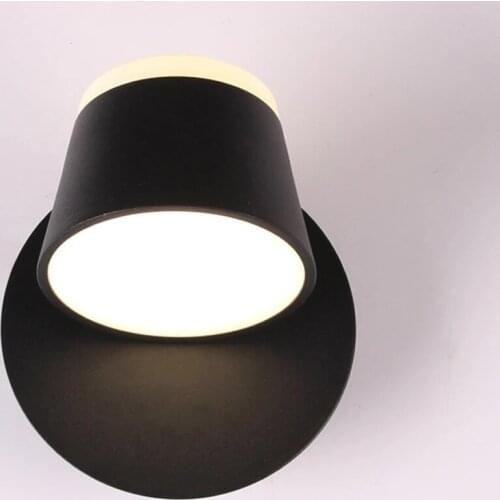 Постмодерн настенный светильник Creative minimalist bedroom bedside LED wall light living room rotatable wall lamps