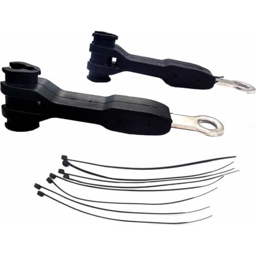 1101255 Front Brake Line Anchor Brake Hose Bracket Separator for JEEP Wrangler JK JL Unlimited 2/4 Doors, Red & Black