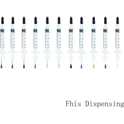 3ml/3cc Syringes Plastic 1 Inch Mixed Size Blunt Tip Fill Dispensing Needle Pack of 11