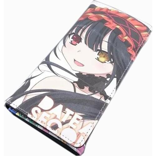 3kinds Cartoon Date A Live Yoshino Tokisaki Kurumi PU wallet purse money bag cosplay for kid gift