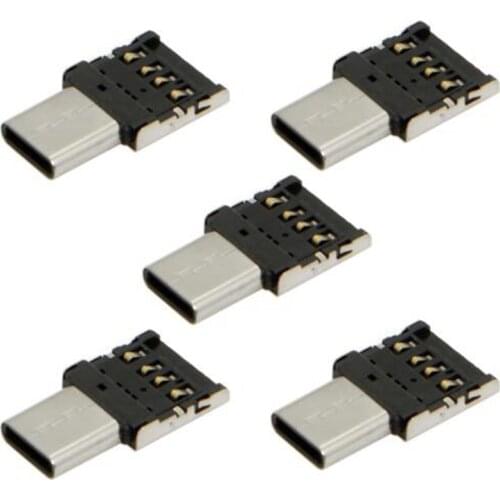 50pcs/lot) Ultra Mini Type-C USB type c USB-C to USB 2.0 OTG Adapter Connector for Tablet & USB Cable & Flash U Disk