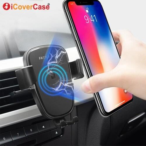 Qi Wireless Charger For Samsung Galaxy S20 S20+ S20 Ultra 5G S10 S10+ S10e Note10 + pro Fold Fast Charging Pad Car Phone Holder