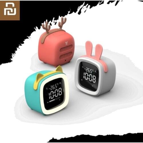 New cut pet TV alarm clock student LED digital clock Alarm Multifunctional bedside thermometer night light