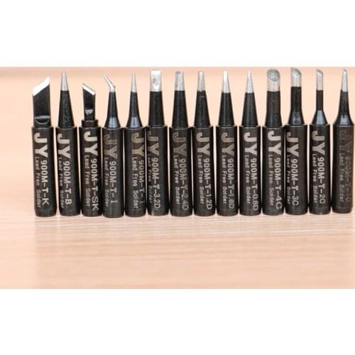 1PCS JY BLACK Lead-Free Soldering Solder Iron Tips 900M-T-K for Hakko 936 Fx888/888D SAIKE 909D/852 CXG 936d
