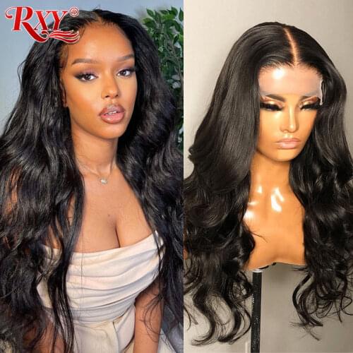 Cheap Body Wave Lace Front Wig Transparent Human Hair Lace Wigs 250 Density Body Wave Wig T Part Brazilian Wavy Human Hair Wigs