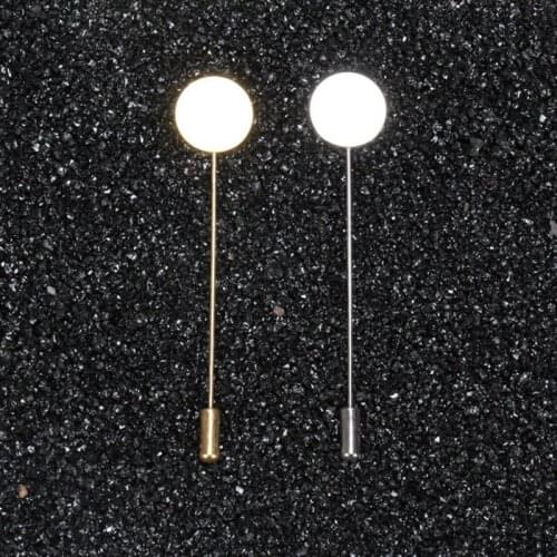 50Pieces/Bag Gold/Silver Plate Long Pin Brooch Metal Safety Pins Handmade DIY Wedding Boutonniere Man Suit Tray Pin Accessories