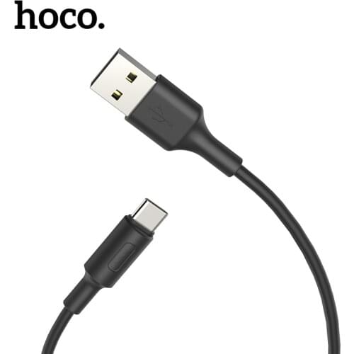 HOCO Mobile Phone Cables USB Type C Cable 2A USB-C Cable Fast Charging Data Cable For Samsung S9 S8 Xiaomi mi 8 Huawei P20 lite