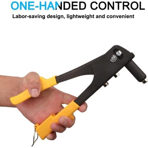 Stainless Auto Steel Riveter Manual Double Handle Rivet Tool Metal Woodworking Hand Tools Repair Kit