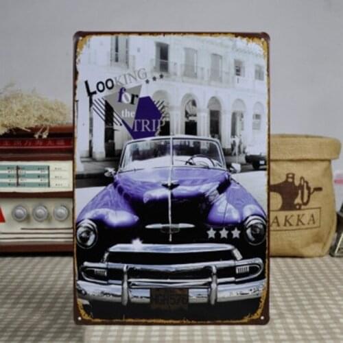 Looking for the Trip Metal Tin Sign Plaque Vintage Car Poster Metal Painting For Bar Pub Cafe Decor