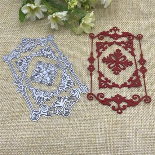 Square Lace Metal Cutting Dies Stencils for DIY Scrapbooking/photo album Decorative Embossing DIY Paper Cards