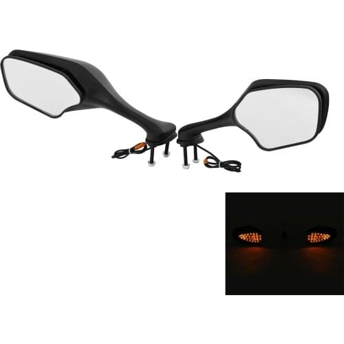 Motorcycle LED Rearview Side Mirrors Turn Signal Light For Honda CBR1000RR 2008-2016