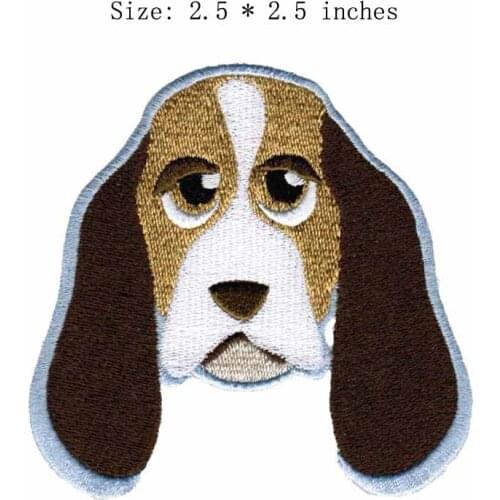 Pekingese 2.5"wide embroidery patch for lovely dog/head/look at you