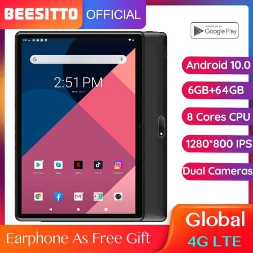 Newest M107 Tablet 10 inch Android 10.0 Dual 4G LTE 6GB RAM 64GB ROM Octa-Core Dual Camera Bluetooth WiFi GPS PC Tablets планшет