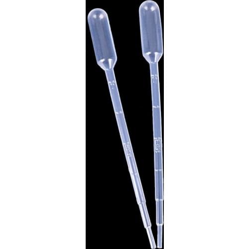 JETTING 200PCS 2ML Transparent Pipettes Disposable Safe Plastic Eye Dropper Transfer Graduated Pipette School Lab Supplies Brand