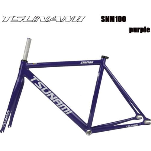 Tsunami SNM100 Bicycle Frame Fixed Gear Fixie Muscle Track Single Speed Frameset Aluminum Alloy 52cm