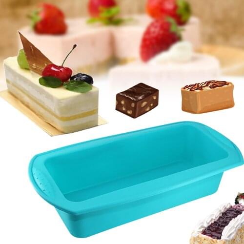 Silicone Layered Cake Mold Round Shape Rectangular Silicone Bread Pan Toast Bread Mold Cake Tray Mould Non-stick Baking Tools 2