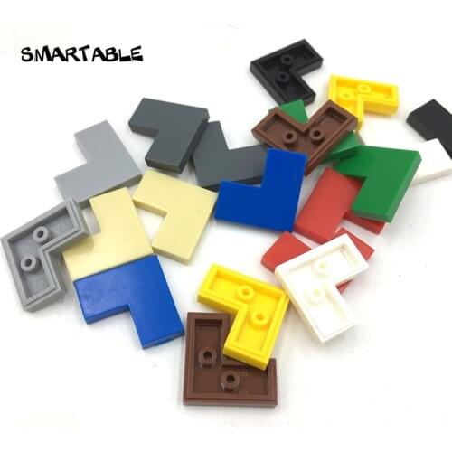 Smartable Tile 2X2 Corner Flat Studs Building Block MOC Parts Toys For Kids DIY Compatible Major Brands 14719 230pcs/lot