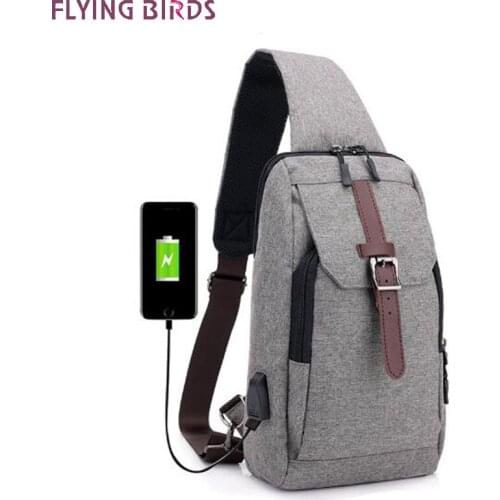 Men Business Travel crossbody bag Casual Chest Bag Labtop USB bags Charging Function Shoulder Bags Handbag A10262