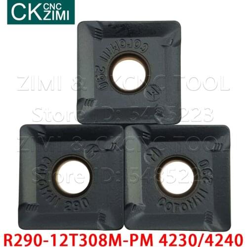 R290-12T308M-PM 4230 R290-12T308M-PM 4240 Milling inserts Carbide Inserts Machining Center Milling Turning CNC Tools for steel