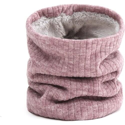 Knit Women Ring Neck Scarf Winter Warm Thick Fur Bandana Cotton Cycling Scarves Unisex Men Cashmere Collar Wraps 2020 New