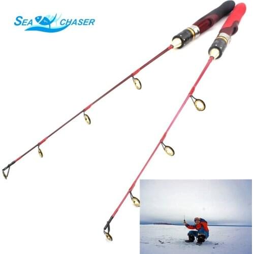High Quality ice fishing rod carbon rod 57cm 77cm Raft boat pole ice fishing rod fishing tackle set Free Shipping
