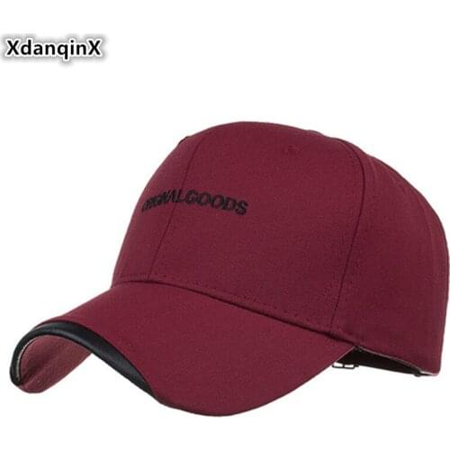 XdanqinX 2019 Autumn New Cotton Embroidery Baseball Cap Womens Ponytail Fashion Sports Caps Adjustable Size Mens Tongue Hats