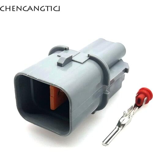 2 Sets KUM 4 Pin Way Automotive Waterproof Connector Electrical Wiring Cable 2.2 MM Male Plug For Mitsubishi PB621-04120