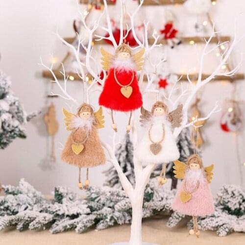 12pcs/lot Lovely Fashion Girl Dolls Party Favors Christmas Tree Decorations Pendant Ornament For Windows Display